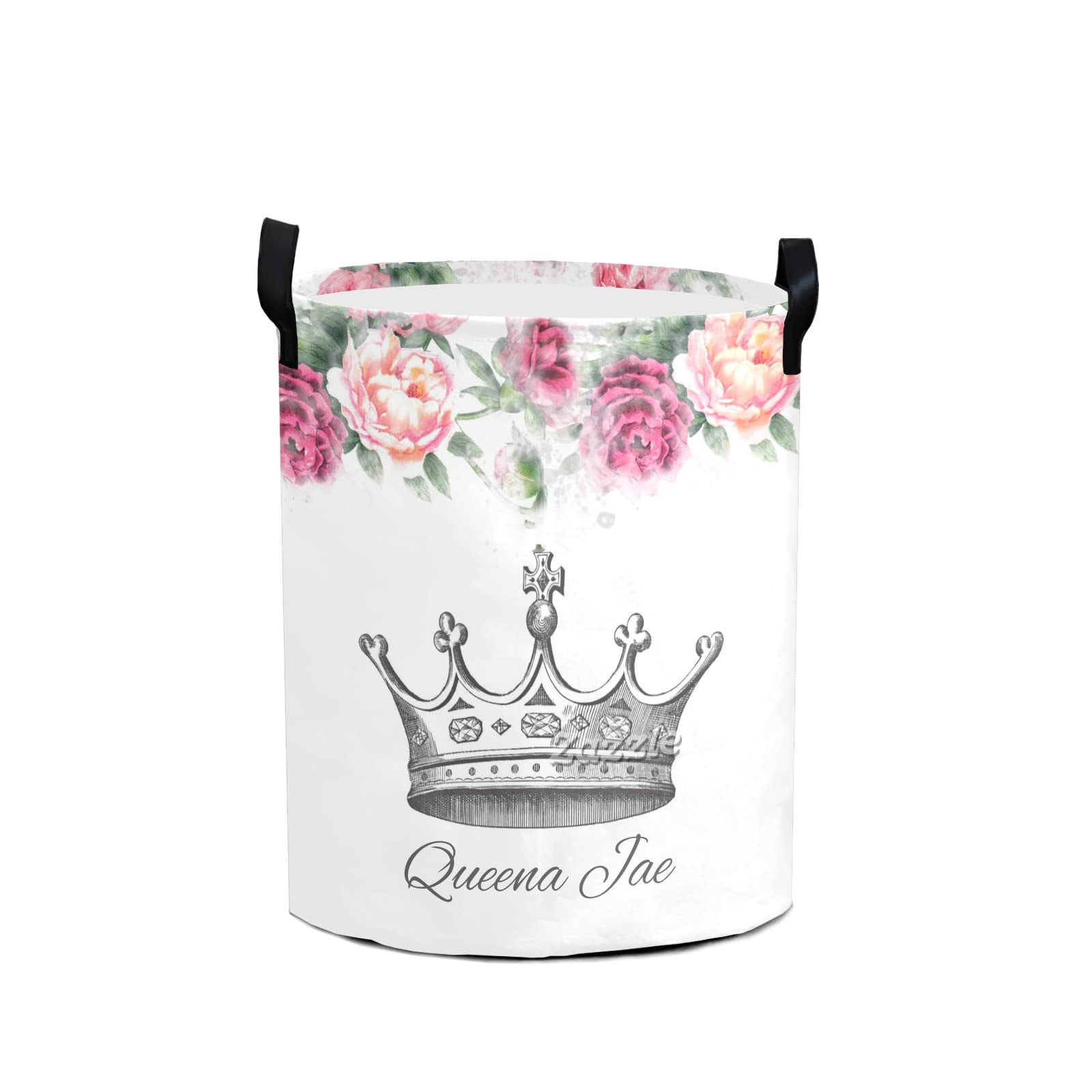 **Waterproof Oxford Fabric Princess Crown Storage Bin - Laundry Hamper, Toy Organizer, Gift Basket for Bedroom, Nursery & Kids Room | Durable & Stylish Clothes Basket**    *(Perfect for organizing toys, laundry, baby essentials, or as a decorative gift basket in bedrooms, nurseries, and playrooms.)*
