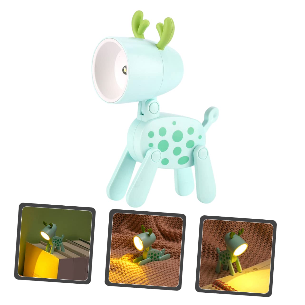 Veemoon Unique Deer Night Light - LED Kids Room Lamp, Creative Decorative Nightlight for Bedroom, Nursery & Children's Playroom - Perfect for Bedtime, Reading & Creating Cozy Atmosphere