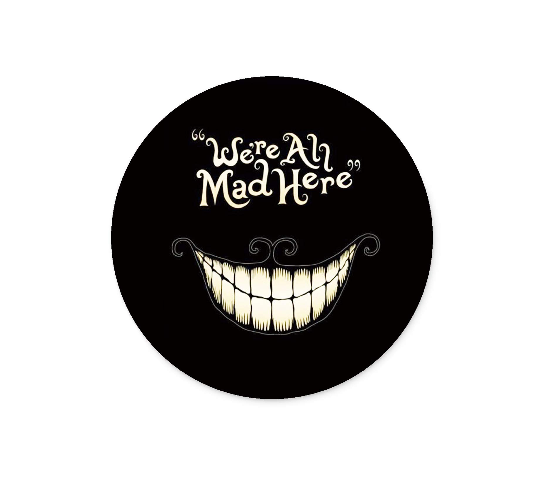 Non-Slip Round Smiley Face Gaming Mouse Pad - Cute Computer Mouse Mat for Office & PC Gaming - Perfect for Work, Gaming & Home Office Use