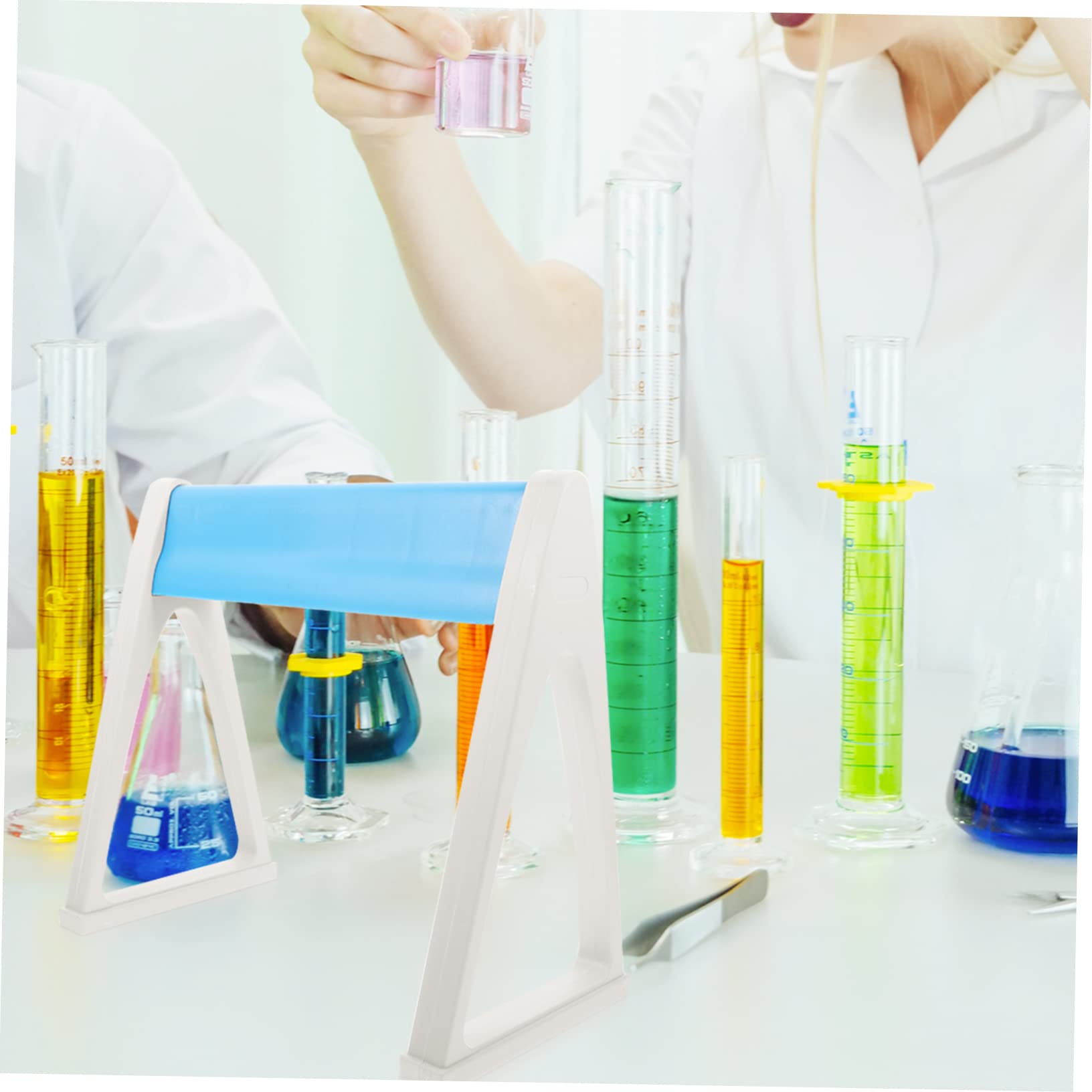 1pc Adjustable Pipette Stand Holder Rack - Sturdy Plastic Lab Pipettor & Monitor Stand for Samplers - Perfect for Laboratories, Science Experiments & Workspaces