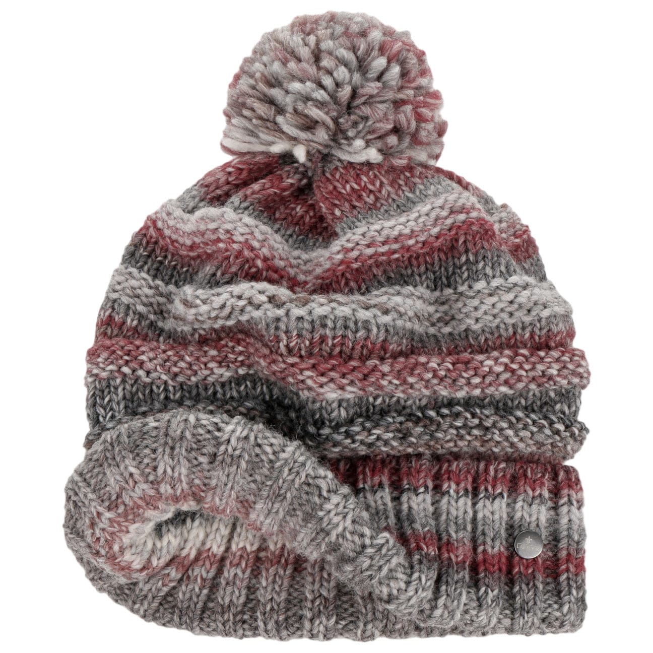Lierys Faux Fur Pompom Beanie - Soft Winter Knit Hat for Women & Men - Cozy Cold Weather Accessory for Skiing, Snowboarding & Outdoor Activities