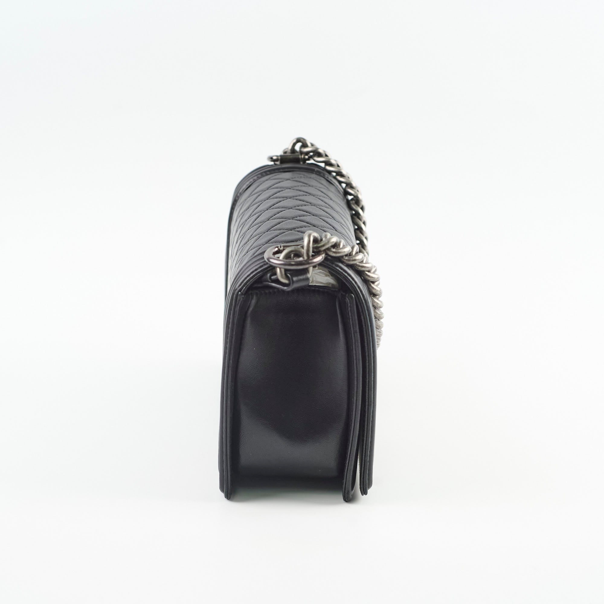 Chanel Old Medium Boy Bag in Black - Luxury Quilted Leather Crossbody Bag for Women | Perfect for Evening Events, Parties & Date Nights