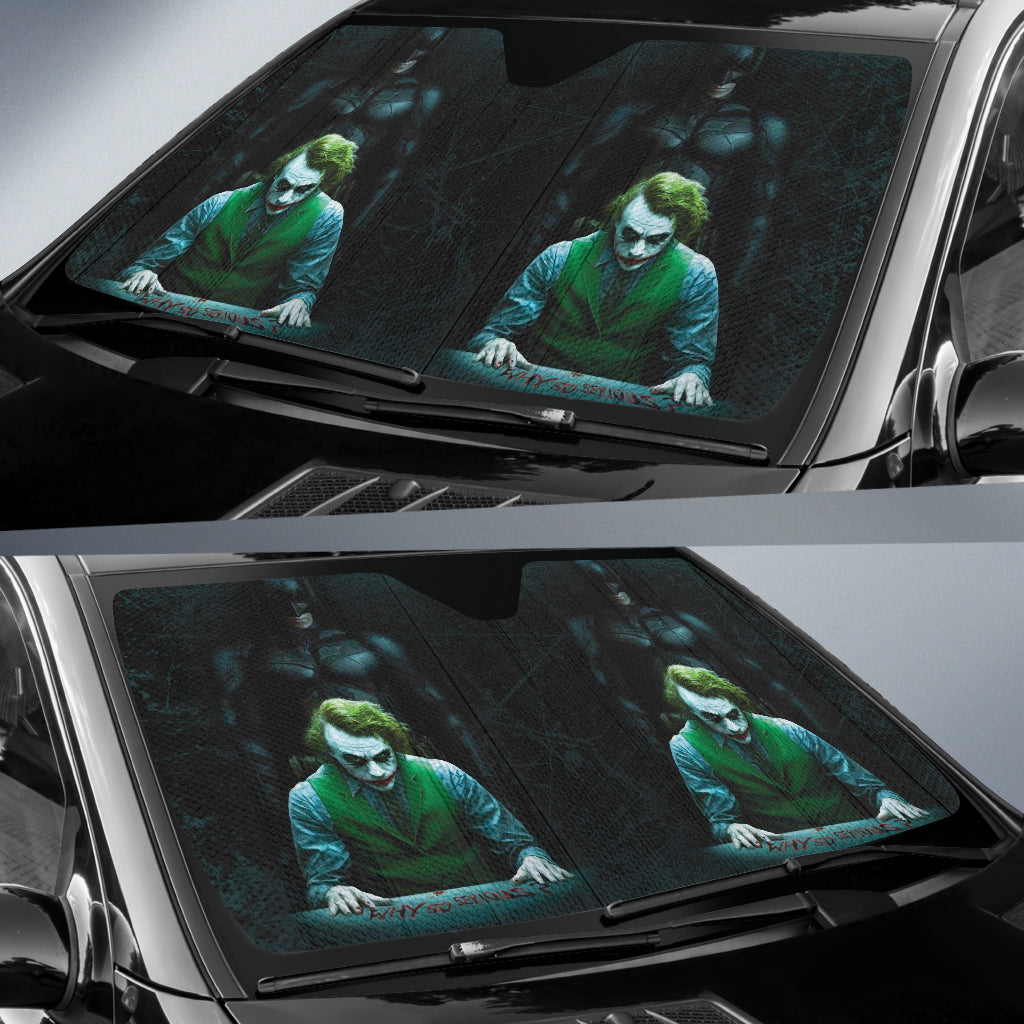 Batman vs Joker The Dark Knight Car Sun Shade - UV Protection Window Shade for Cars, SUVs & Trucks - Perfect for Summer, Road Trips & Parking