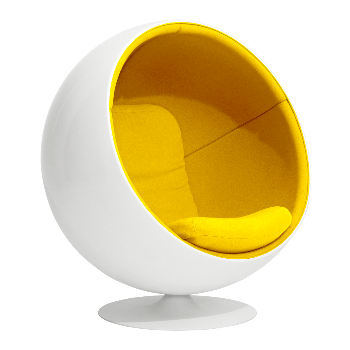 eero aarnio ball chair - Modern Egg-Shaped Lounge Chair for Living Room, Bedroom & Office - Stylish & Comfortable Seating for Relaxing, Reading & Working