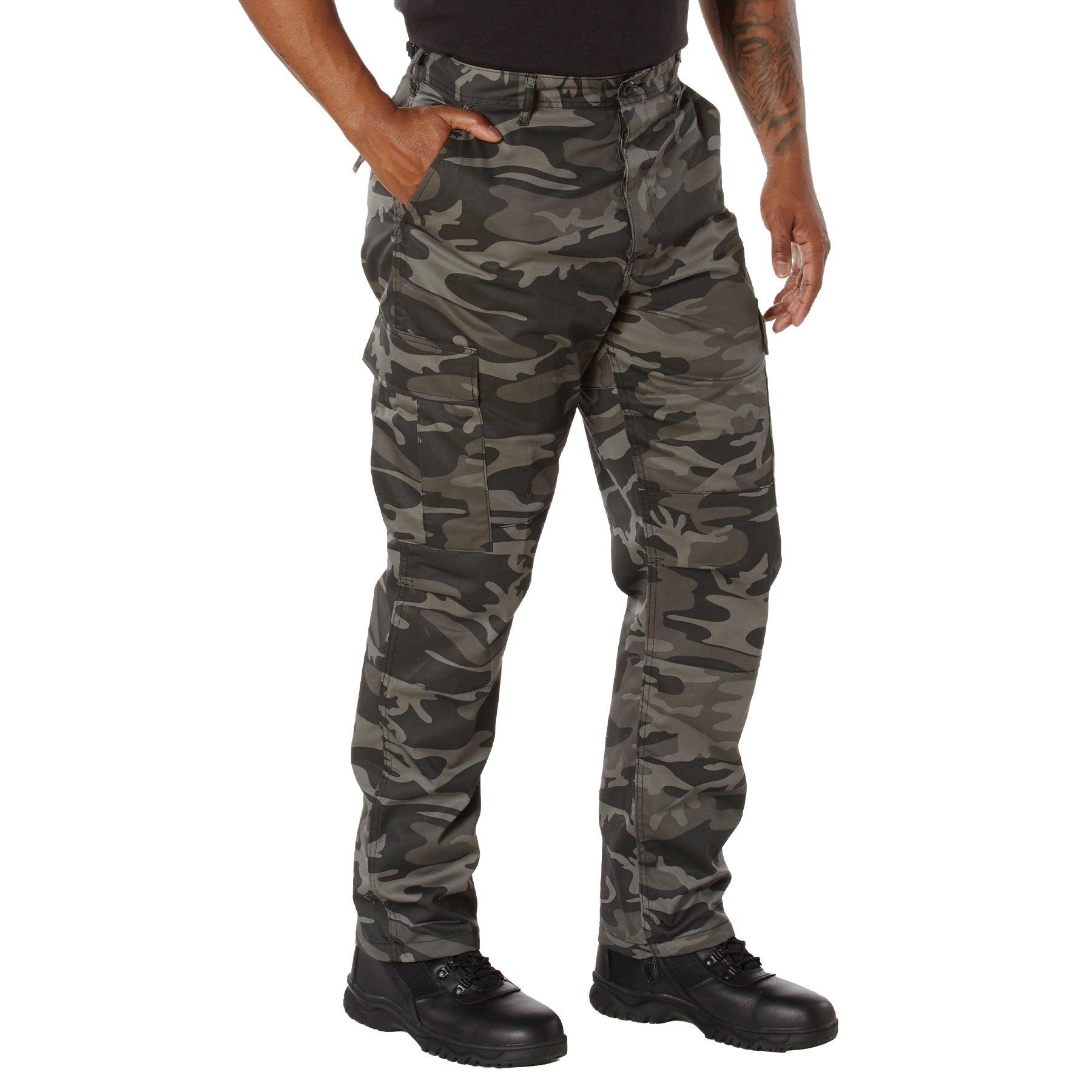 Rothco Men's Tactical BDU Pants with Zipper Fly - Durable Military Style Cargo Pants for Outdoor, Hiking, Airsoft & Workwear