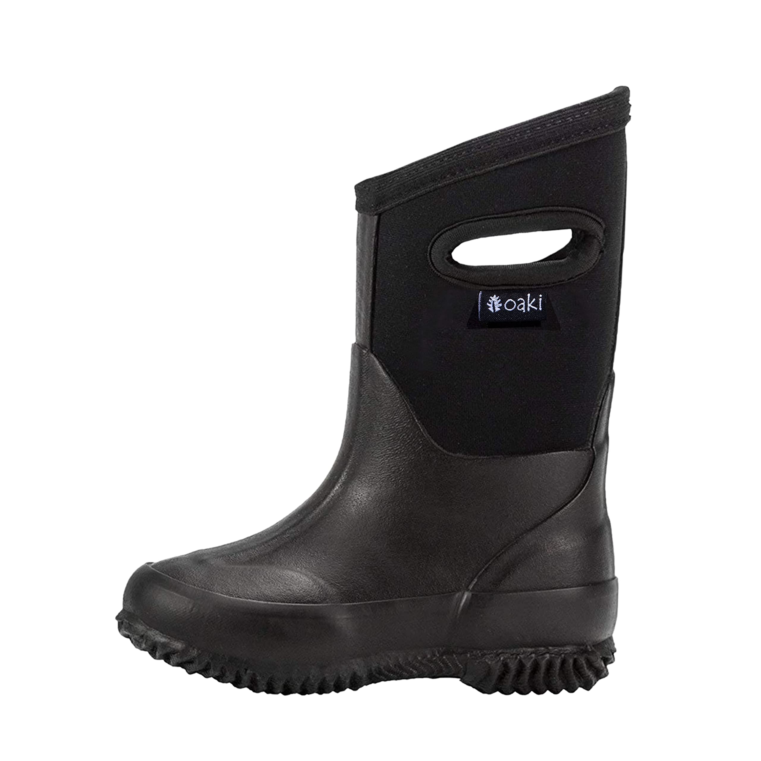 OAKI Kids Neoprene Rain Boots - Waterproof Snow Boots for Boys & Girls - Warm Muck Boots for Outdoor Play, Hiking & Puddles Jumping