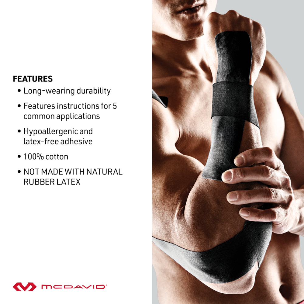 Premium Kinesiology Tape - Single Roll for Pain Relief & Muscle Support - Ideal for Athletes, Physical Therapy & Injury Recovery