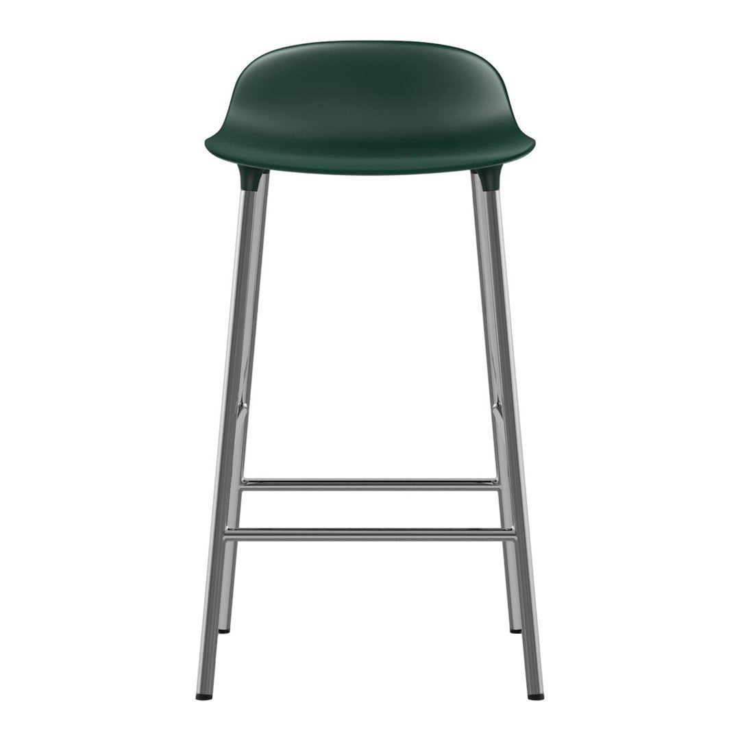 Modern Metal Leg Form Counter Stool - Bar Stool for Kitchen Island, Breakfast Nook & Home Decor