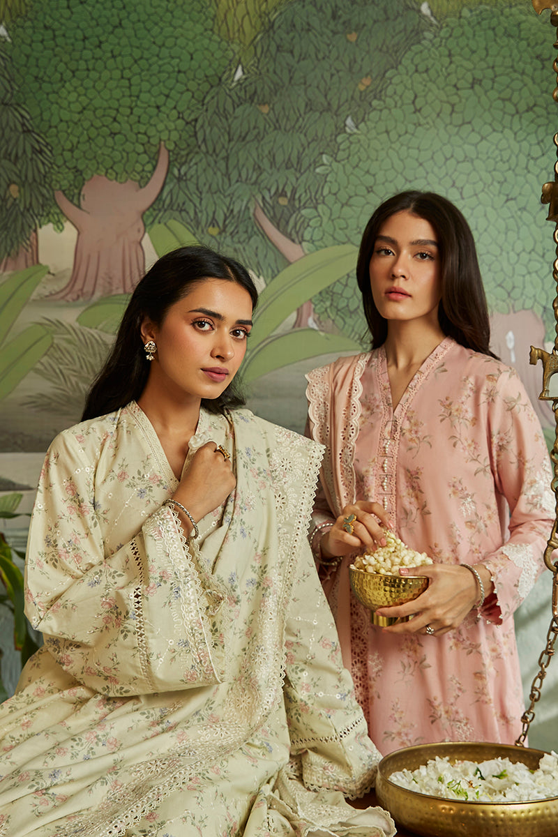 Minty Mellow 3-Piece Outfit Set - Stylish Shirt, Comfortable Trousers & Elegant Dupatta for Women | Perfect for Casual Wear, Office Outfits & Special Occasions