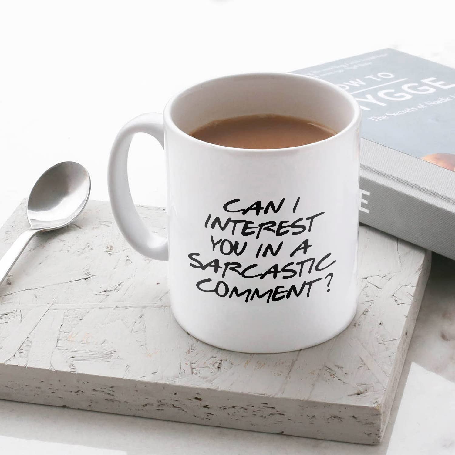Friends TV Show Inspired Mug - Chandler Bing Quotes, Humorous Sarcastic Ceramic Tea Cup (11oz, White) - Perfect Gift for Friends Fans, Office Humor & Coffee Lovers