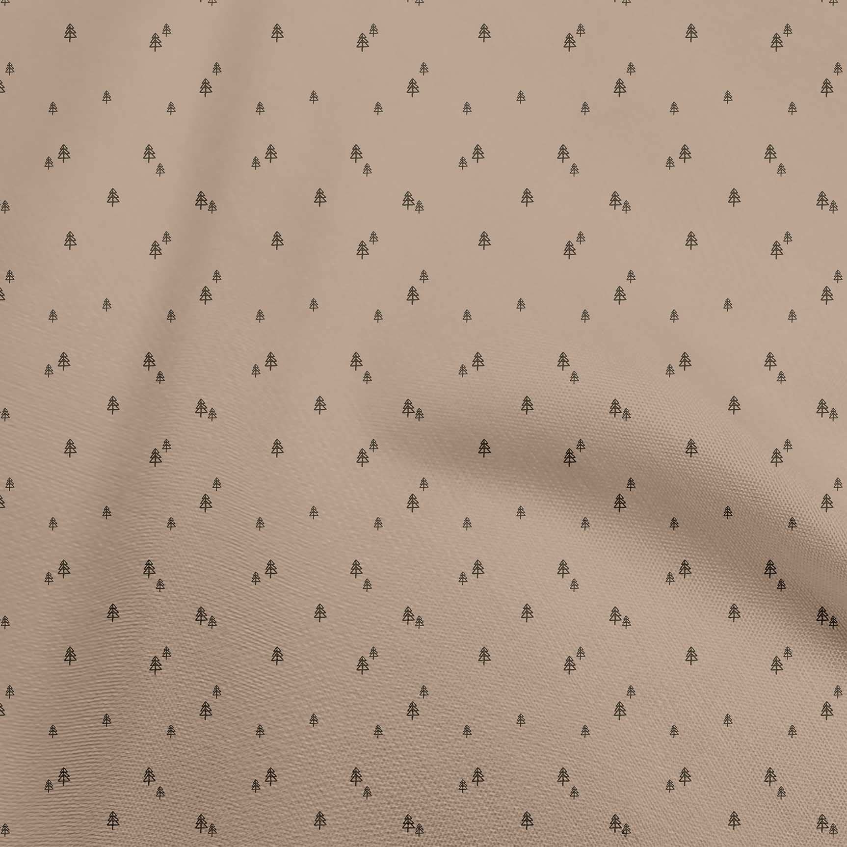 oneOone Cotton Cambric Rose Brown Fabric - 42 Inch Wide Printed Sewing Material by The Yard for DIY Clothing, Dresses & Home Decor Projects | Premium Quality Craft Fabric for Quilting, Apparel & Crafts