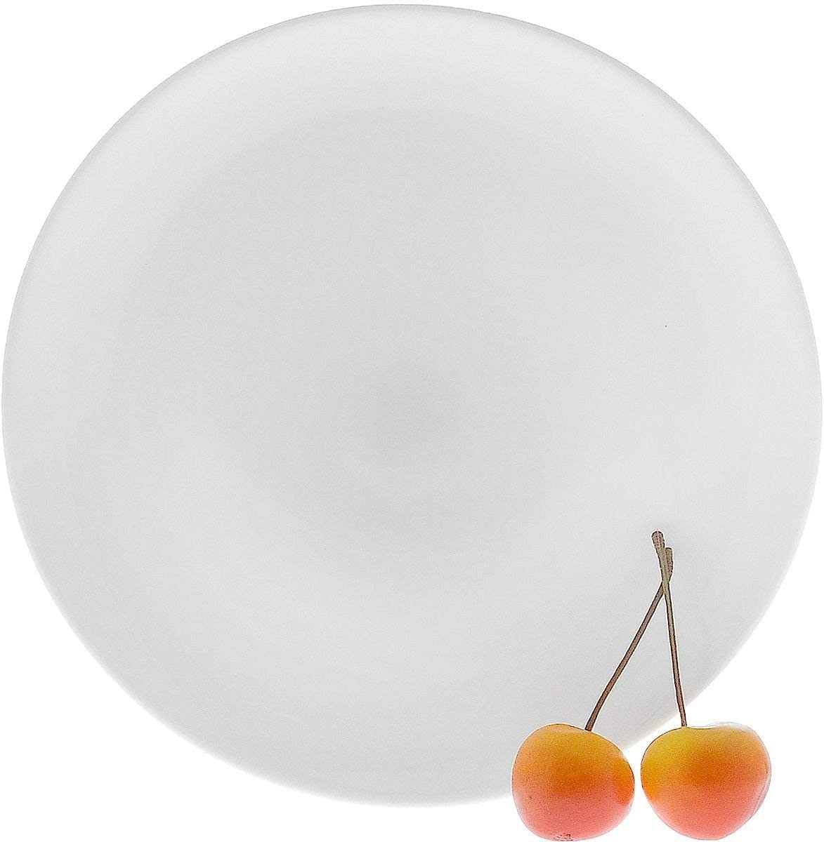 Premium Wilmax White Porcelain Dessert Plates (9 Inch, Set of 6) - Elegant English Fine China, Dishwasher & Microwave Safe for Easy Cleaning - Perfect for Afternoon Tea, Wedding Receptions & Formal Dining