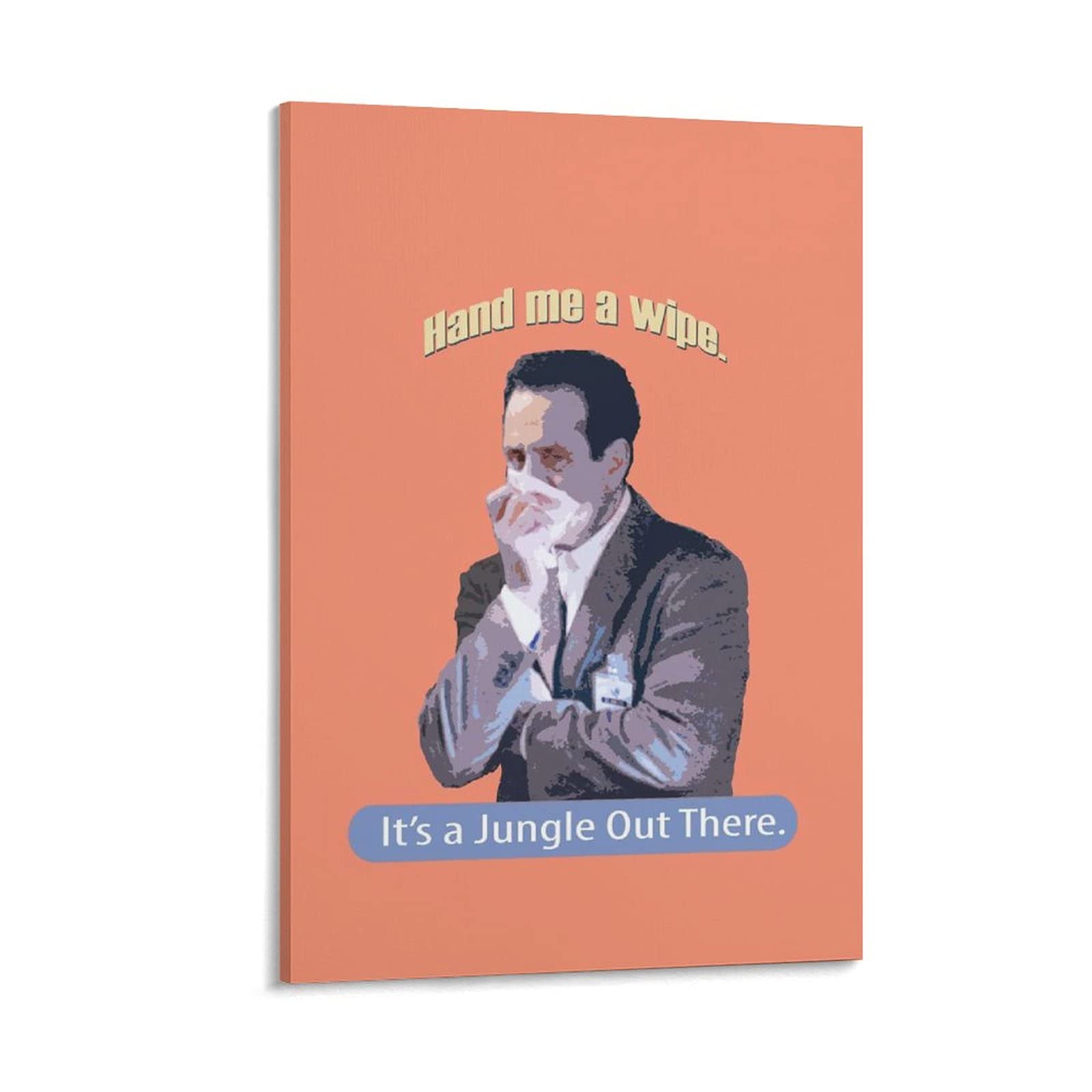 Funny Adrian Monk TV Show Quotes Poster - 24x36 Inch (60x90cm) Wall Art Canvas Painting for Living Room, Bedroom & Office Decor - Framed/Unframed Options Available