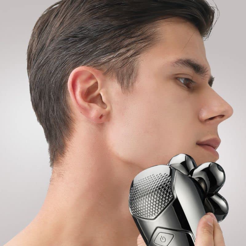 Rechargeable Electric Razor for Men - Powerful Cordless Hair & Beard Trimmer with Precision Blades for Facial Grooming, Body Shaving & Bald Head Care | Perfect for Travel, Home & Gym Use