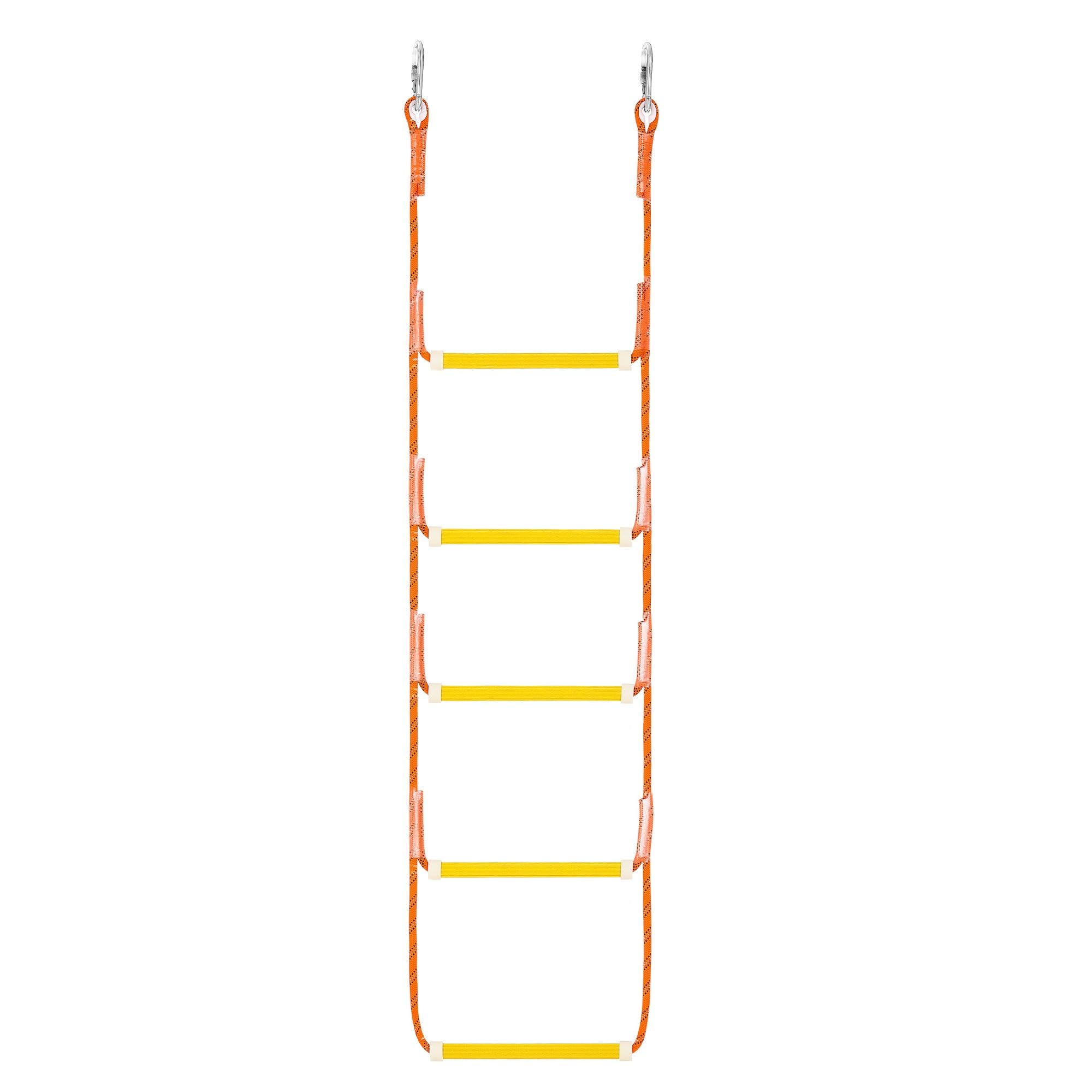 CO-Z 5 Step Portable Marine Boat Rope Ladder - Heavy Duty Dock Ladder for Inflatable Boats, Fishing Boats, Kayaks, Pontoons & Motorboats | Perfect for Swimming, Boarding & Water Sports Accessories