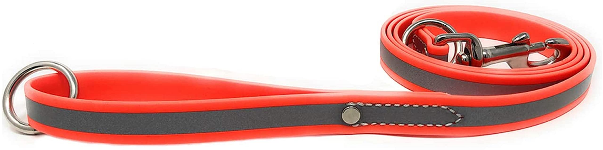 Regal Dog Products 5 ft Reflective Dog Leash - Lightweight Training Lead with Easy Collar Hook for Small, Medium, Large & XL Dogs (Orange) | Perfect for Night Walks, Jogging & Outdoor Adventures