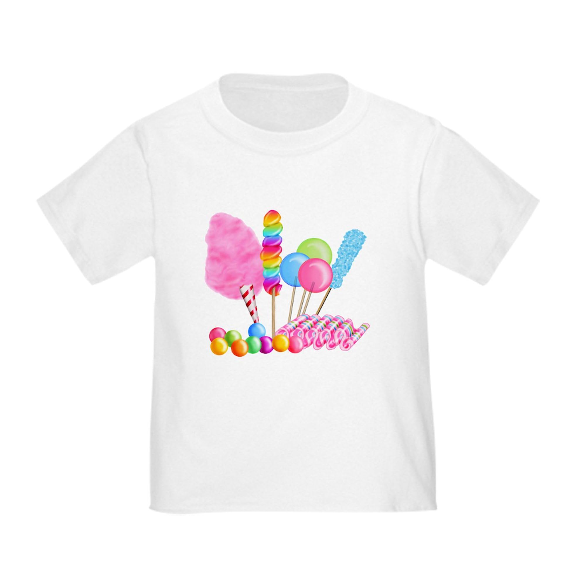 Candy Circus Graphic T-Shirt for Toddlers - 100% Cotton Cute Kids Tee - Perfect for Birthday Parties & Casual Wear