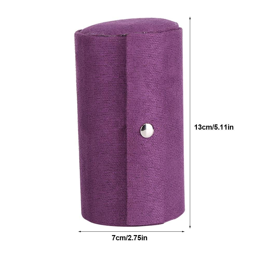 3-Layer Roll Up Jewelry Organizer Box - Portable Flannel Cylinder Storage for Necklaces, Earrings & Rings | Travel & Home Jewelry Organization