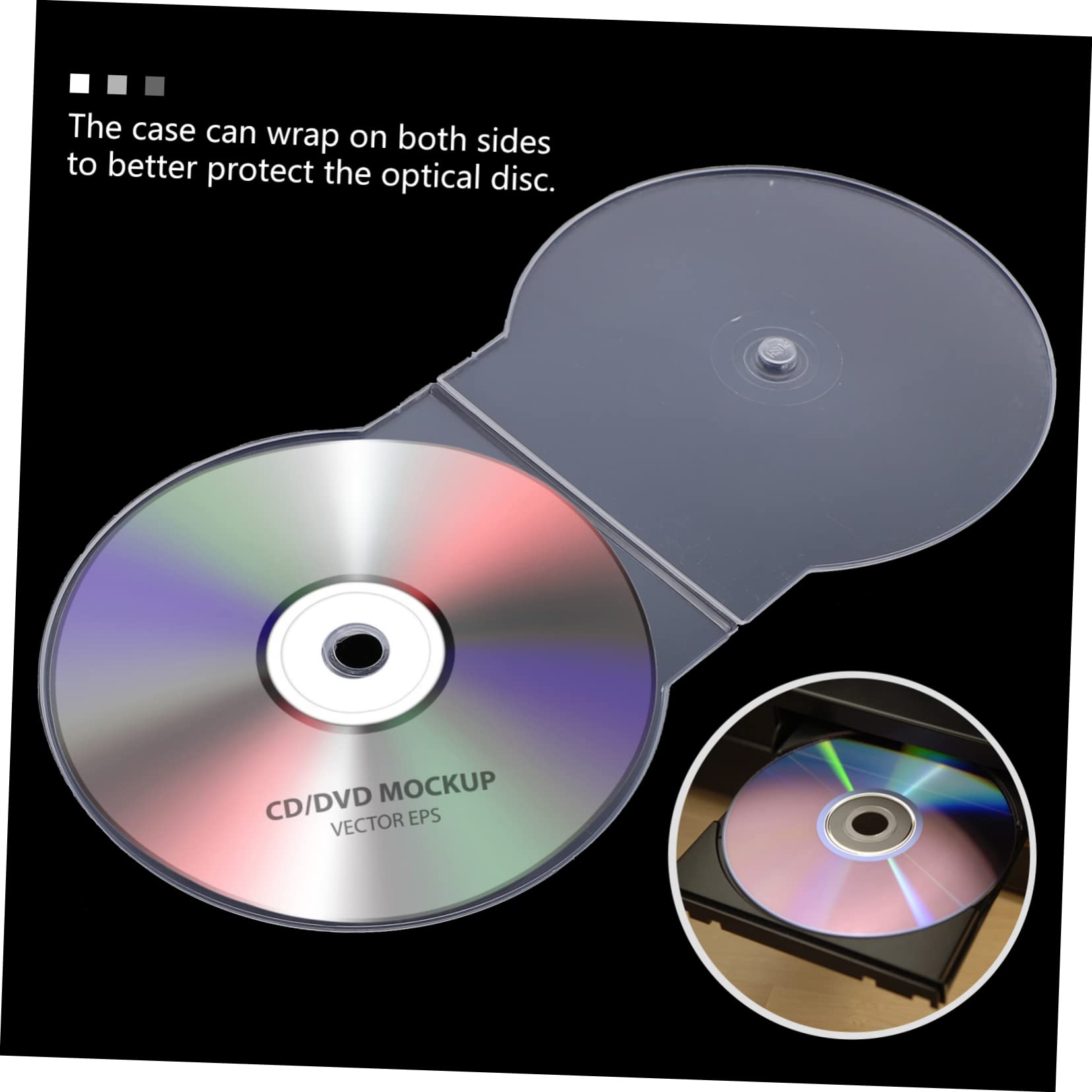 BESTonZON 15-Pack Clear Clamshell CD/DVD Cases - Jewel Case Protector with Secure Snap Closure for Music, Movies & Data Discs | Perfect for Home Collections, Office Archives & Media Storage