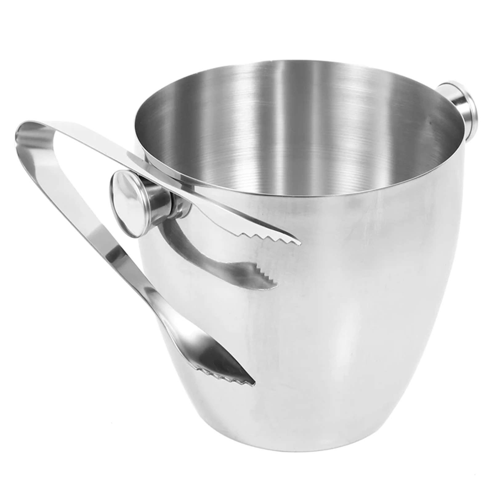 1.5L Stainless Steel Ice Bucket for Wine, Champagne & Beer - Square Design for Bars, Hotels & Home Entertaining - TXUKK Premium Barware Collection
