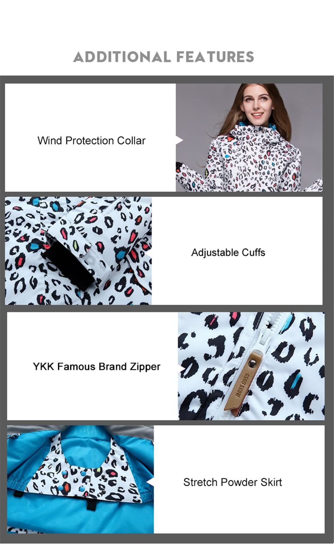 Women's Waterproof Ski Jacket - 10K Waterproof Winter Coat for Snowboarding & Outdoor Sports | Warm Snow Wear for Girls & Women | Perfect for Skiing, Snowboarding & Winter Adventures