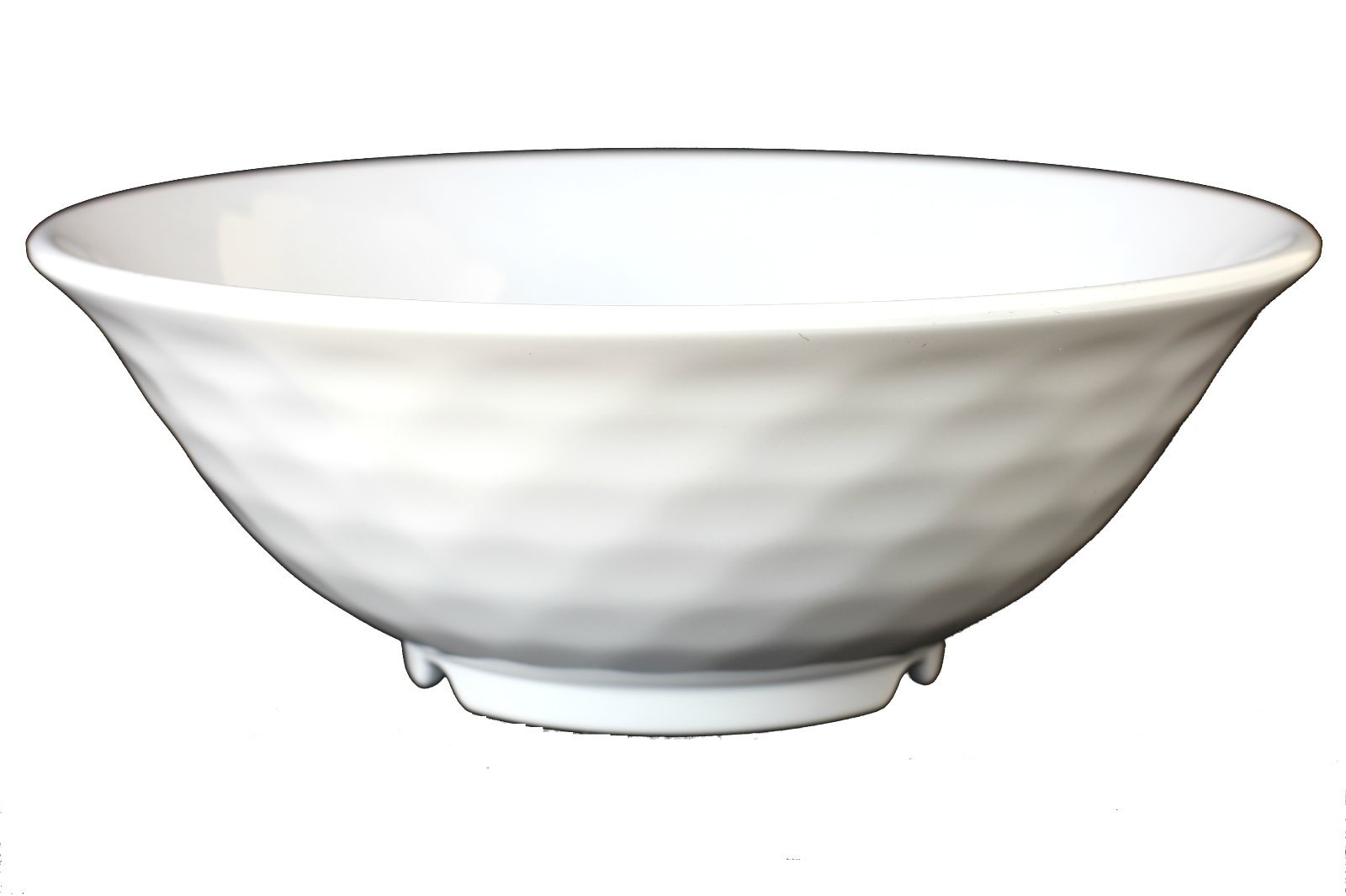 12-Pack 8-Inch White Melamine Bowls for Noodle Soup, Rice, Salad & Sauce – 30 oz Capacity – Durable & Lightweight for Restaurants, Picnics & Outdoor Dining