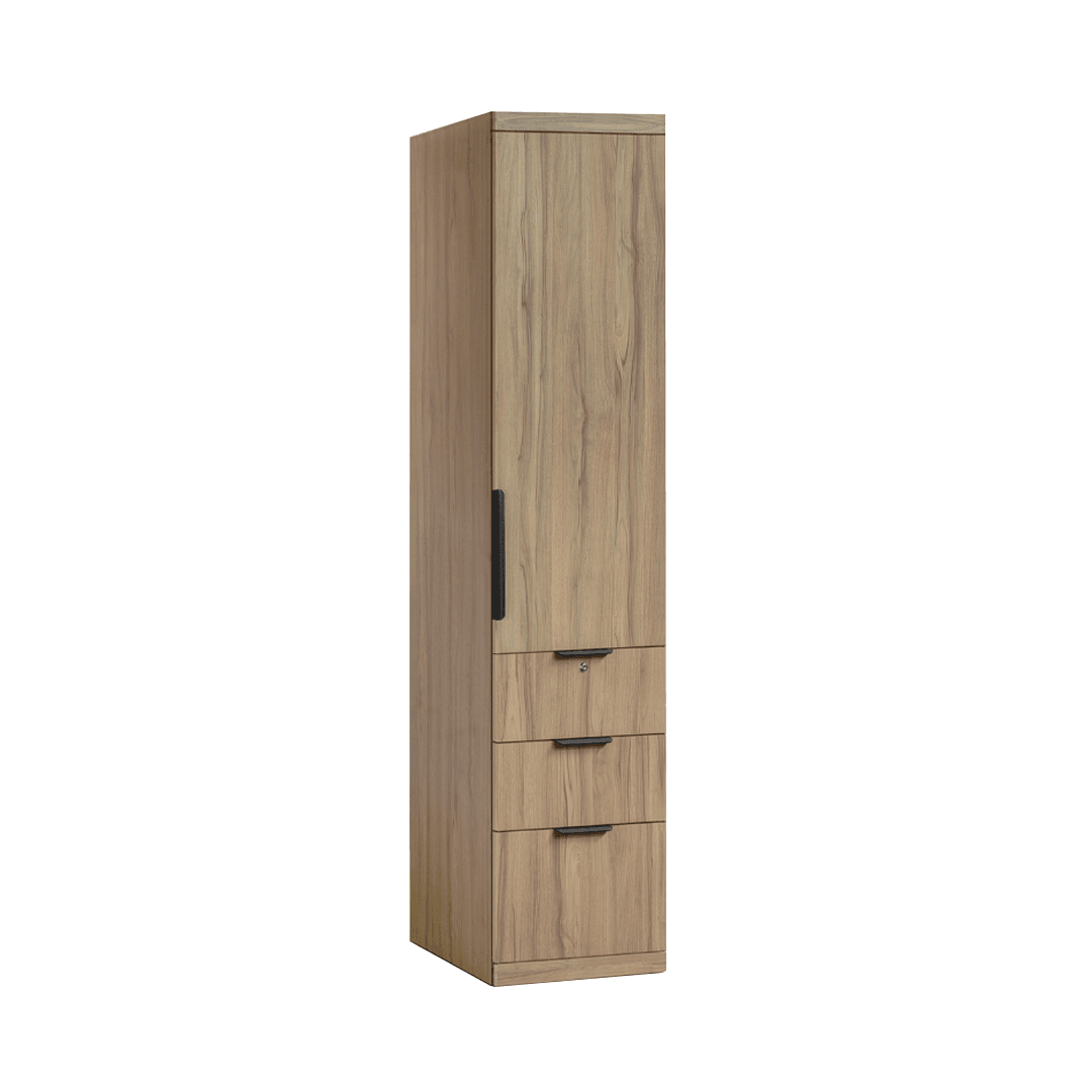 Kerris Solid Plywood Single Door Open Wardrobe - Modern Freestanding Closet for Bedroom, Living Room, or Walk-In Closet - Easy Assembly & Space-Saving Storage Solution