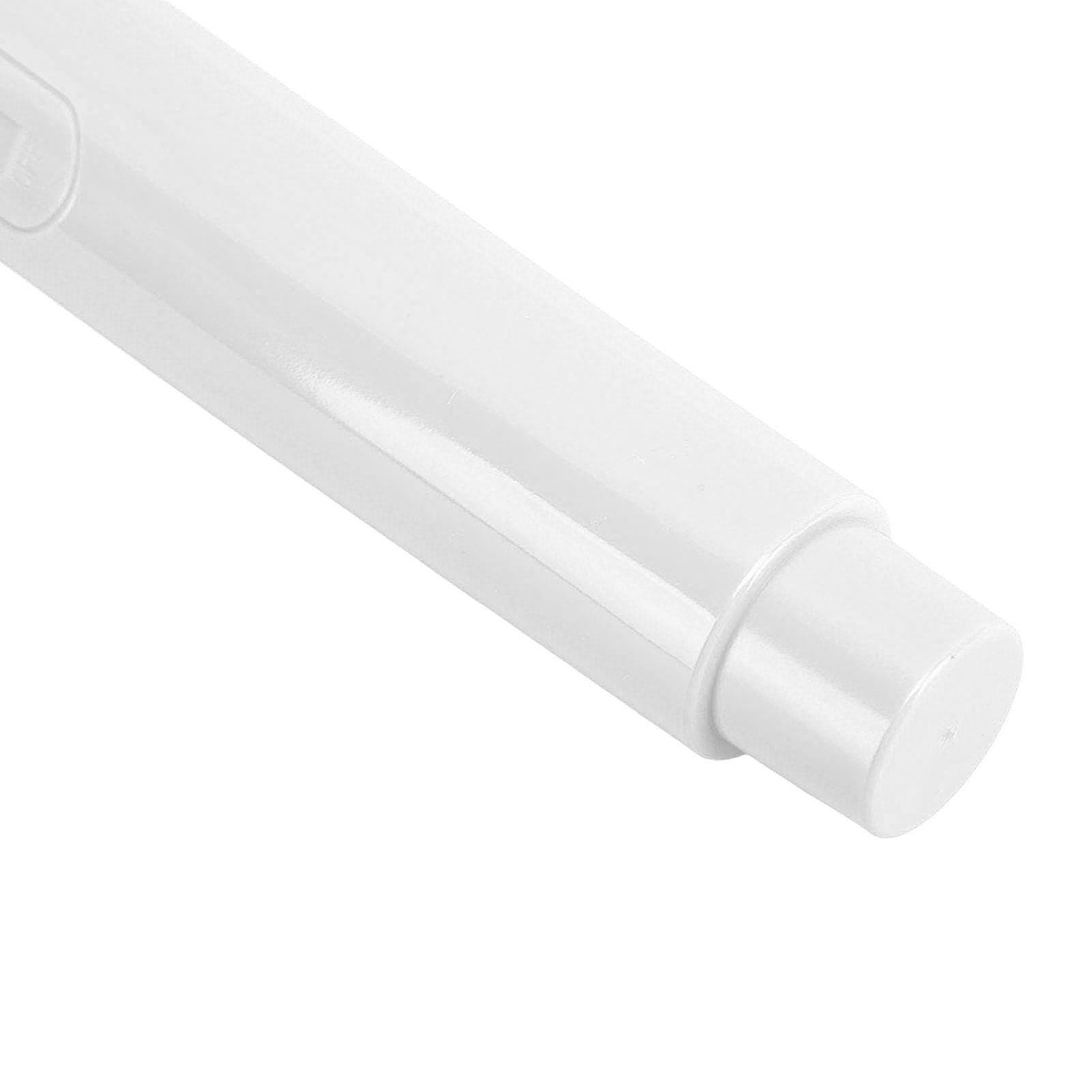 Kids Pretend Play Microphone Toy - Portable Smooth Bottom ABS Plastic Microphone for Singing, Performance & Interview Props (White) - Perfect for Home Karaoke, Talent Shows & Role Play Games