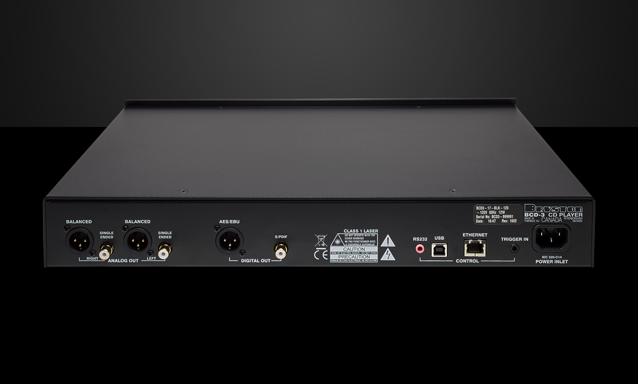 Bryston BCD-3 High-End CD Player for Audiophiles - Perfect for Home Audio Systems & Music Enthusiasts