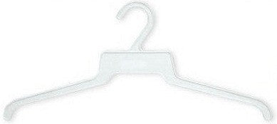 White Plastic Shipping Hangers - 18 Pack, Bulk Garment Hooks for Retail Stores & Clothing Business - Perfect for Shipping, Display & Organizing Clothes in Warehouses & Boutiques