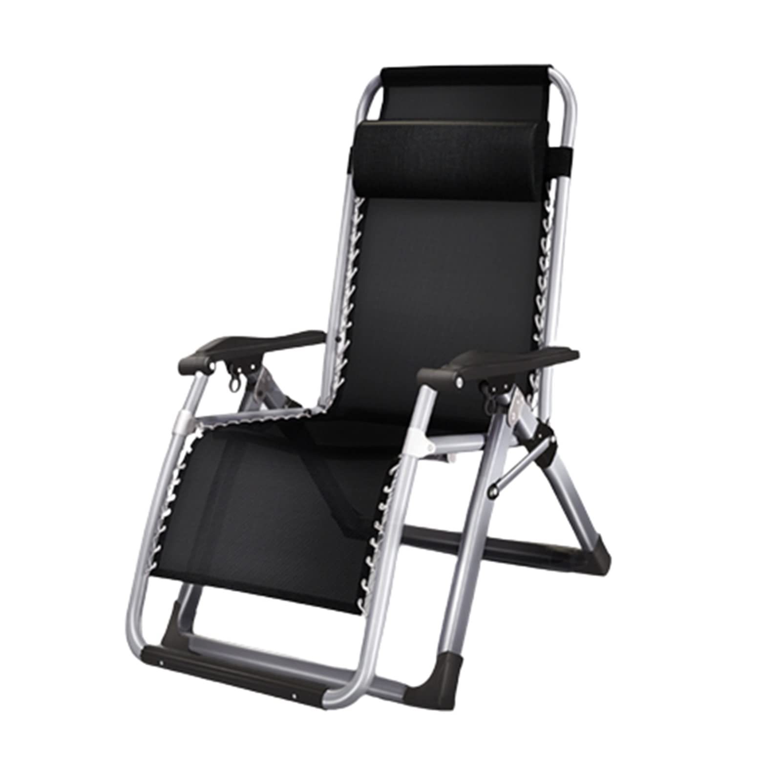 Premium XXL Zero Gravity Lounge Chair with Wood Armrests & Cup Holder - Padded Folding Outdoor Recliner for Patio, Poolside, Camping & Backyard Relaxation