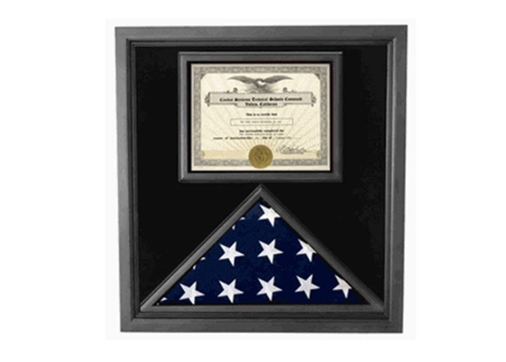 Premium USA-Made Solid Wood Flag Document Case - Handcrafted Wooden File Organizer for Home & Office - Perfect for Important Documents, Certificates, and Keepsakes