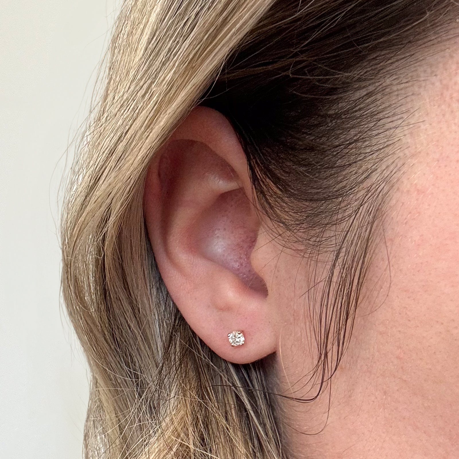 100 Ways Diamond Stud Earrings | 0.32 Carat Total Weight (CTW) | Premium Round Cut Cubic Zirconia Earrings for Women | Perfect for Weddings, Anniversaries & Everyday Elegance