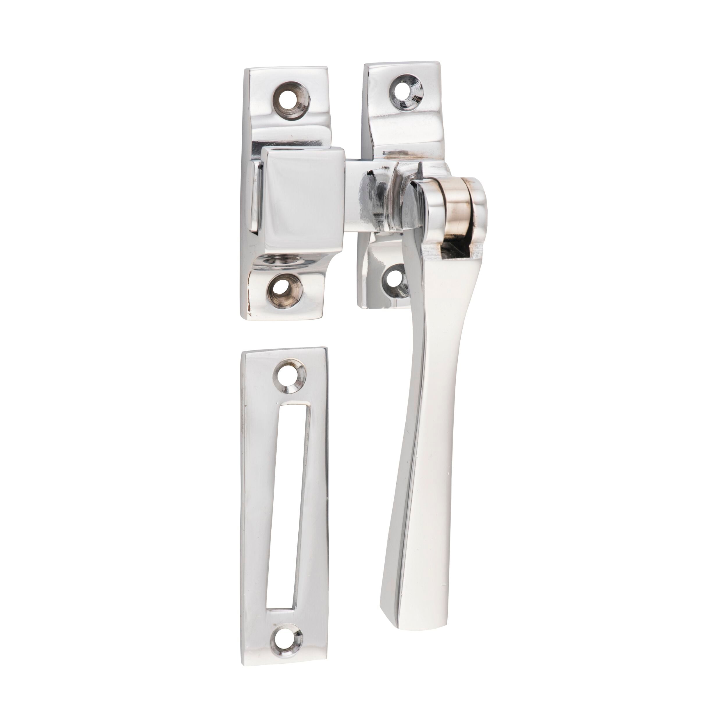 1692 Casement Window Fastener - Square Chrome Plated (W35xP30) - Secure & Durable Hardware for Awning & Projection Windows