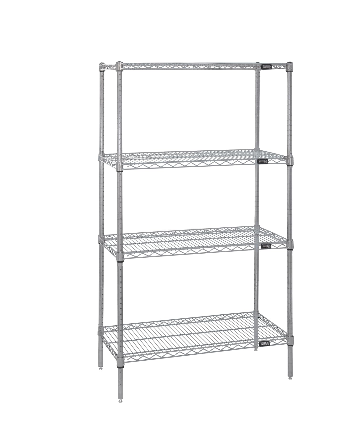 Quantum Storage Systems WR54-2130S 4-Tier Stainless Steel Wire Shelving Unit | 54