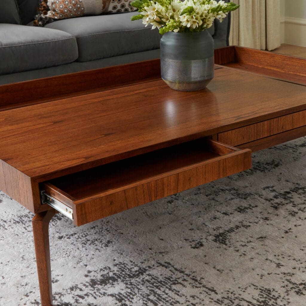 Cyan Design 11735 Medium Brown Match Coffee Table - Modern Living Room Furniture for Small Spaces