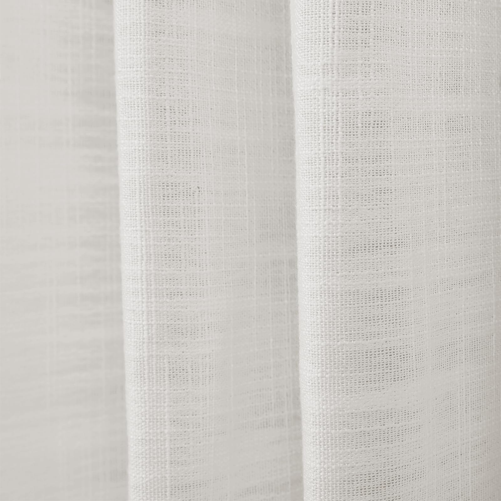 Custom Made Linen Polyester Blend Curtains - Kyla Series Textured Drapery for Living Room & Bedroom | TWOPAGES
