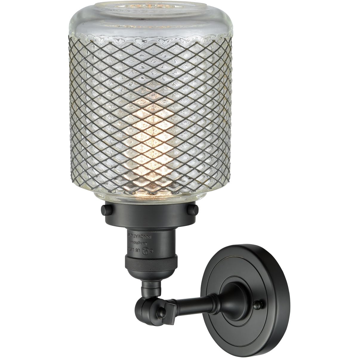 Innovations 201F-BK-G262-LED Matte Black Semi-Flush Mount Ceiling Light Fixture - Perfect for Bedroom, Kitchen, Hallway & Modern Home Decor
