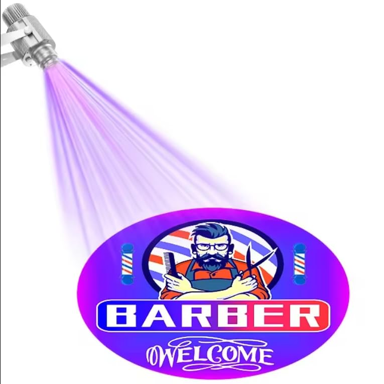 GOBO Projector - Custom LED Logo Projector Light for Business & Stage (20W-110W) | Indoor/Outdoor Rotating Advertising Machine | Waterproof IP67 Silver | Perfect for Events, Clubs, and Retail Displays
