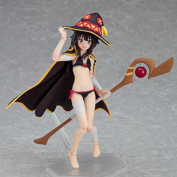 Figma EX 056 Megumin Swimsuit Ver. - Konosuba Anime Figure AX Exclusive Collectible - Perfect for Display, Cosplay, and Anime Fans Collection