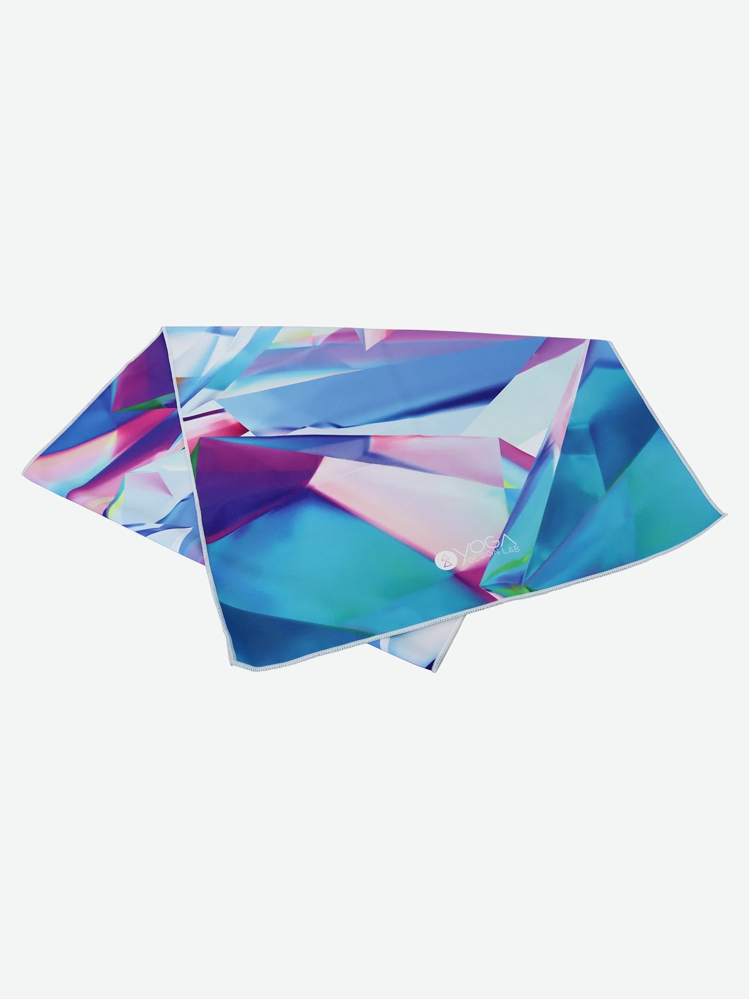 Yoga Design Lab Non-Slip Crystal Yoga Mat Towel - Premium Eco-Friendly Yoga Accessory for Hot Yoga, Pilates & Home Workouts