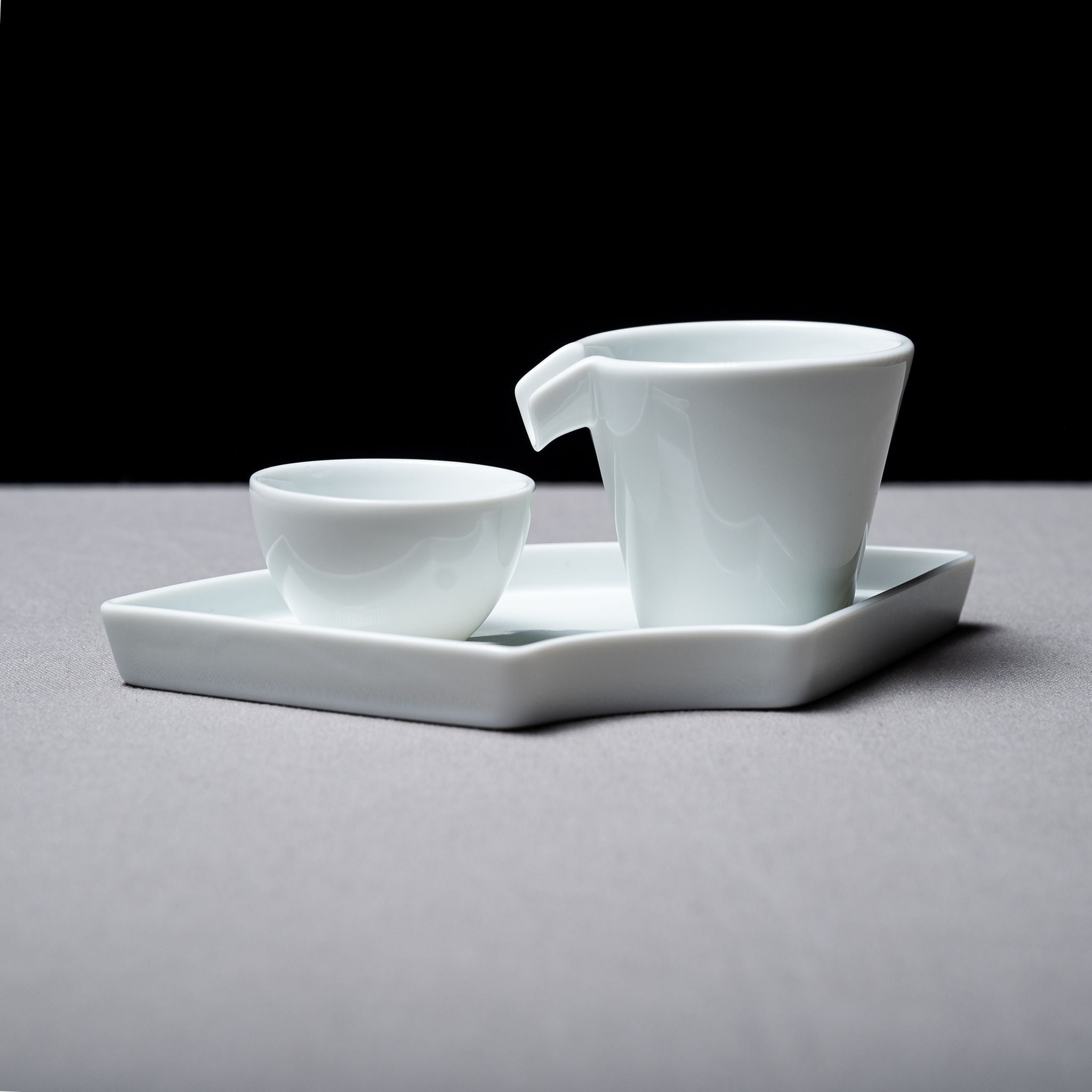Premium Pure White Sake Set - Kaneko Kohyo Japanese Ceramic Drinking Vessels for Sake, Wine & Tea | Perfect for Home Entertaining, Traditional Tea Ceremonies & Gift Giving