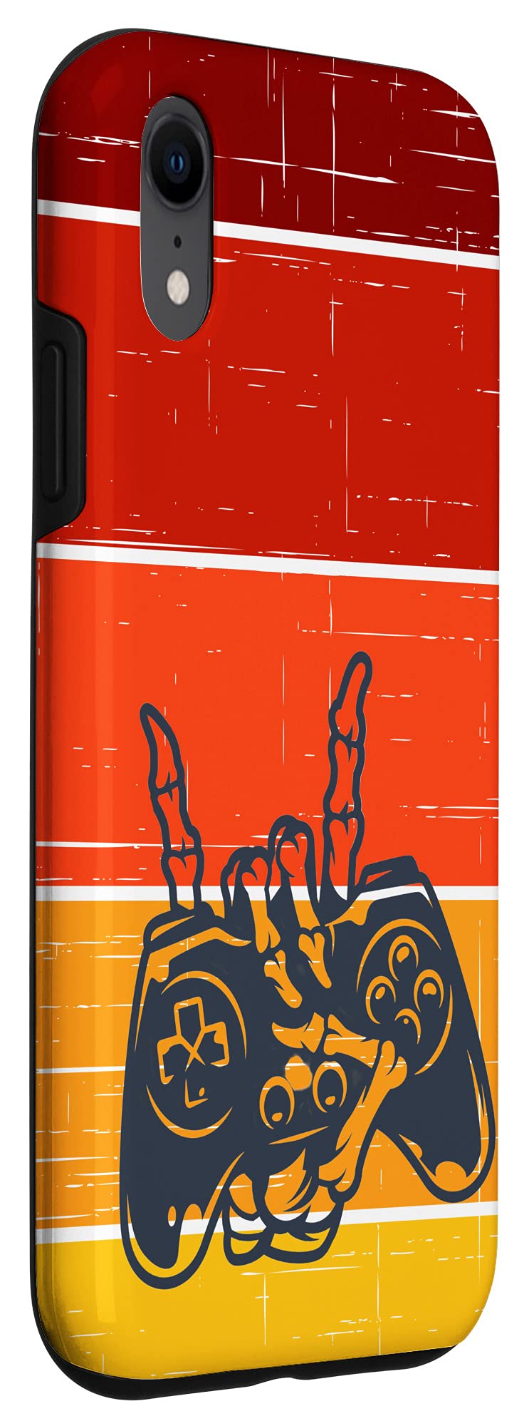iPhone XR Retro Halloween Video Game Controller Skeleton Hand Case - Protective Phone Cover for Gaming Enthusiasts | Perfect for Halloween Parties, Cosplay & Gaming Events
