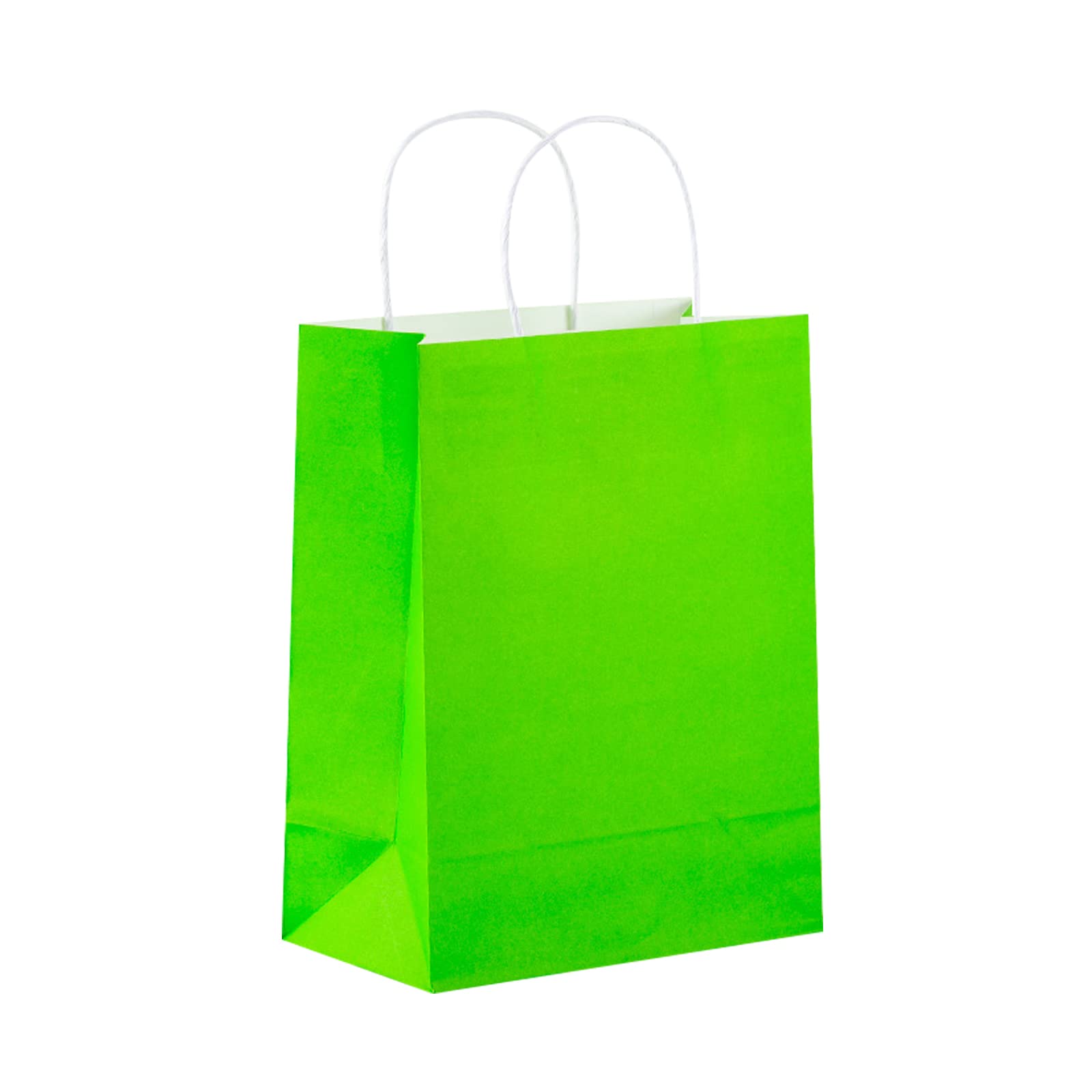 100 Pcs Kraft Paper Gift Bags with Handles - 7-9x6x10in Bulk Gift Bags for Christmas, Baby Showers, Thanksgiving, Halloween, Easter, Mother's Day, Weddings & Bridal Showers | Perfect for Party Favors, Gift Wrapping & Event Decorations