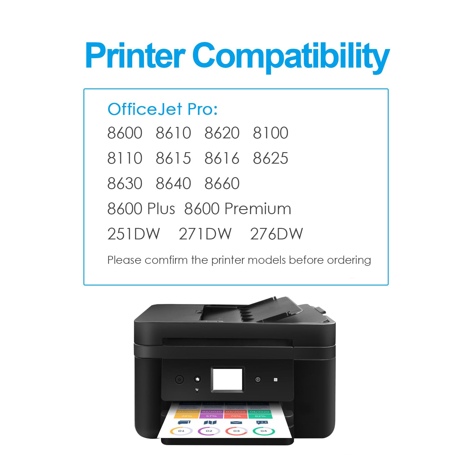 Galada Remanufactured HP 950 951 XL Ink Cartridges (4-Pack) - Compatible with Officejet Pro 8600 8620 8610 8100 8660 Printers - High-Quality Replacement for Home & Office Printing Needs