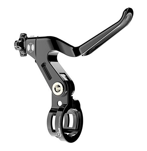 Box One Genius BMX Brake Lever - Cold Forged V-Point Reversible Flip Bicycle Brake Levers with Adjustable Reach for Precision Control, Anodized Laser-Etched Finish - Ideal for BMX Racing and Urban Cycling