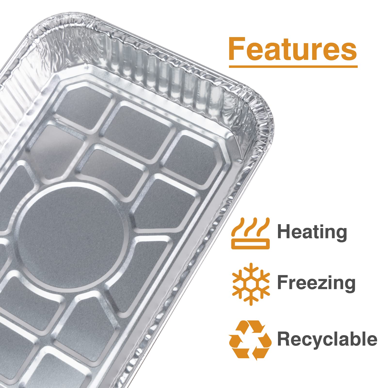 GASPRO 35-Pack Aluminum Grill Grease Tray Liners for Weber Genesis, Spirit, Traveler & Q Series - 8.5 x 6 Inch Drip Pans - Essential BBQ Grill Accessories for Easy Cleanup & Outdoor Cooking