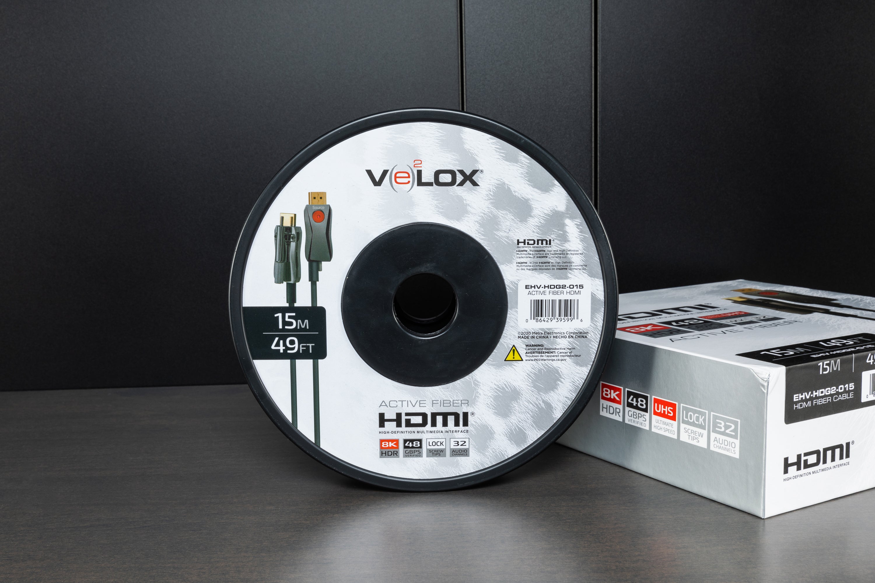 Velox 8K Ultra HD High-Speed HDMI Cable 48Gbps - 4K 120Hz, 8K 60Hz, HDR, eARC, Dolby Vision - Perfect for Gaming, Home Theater & 4K/8K TVs