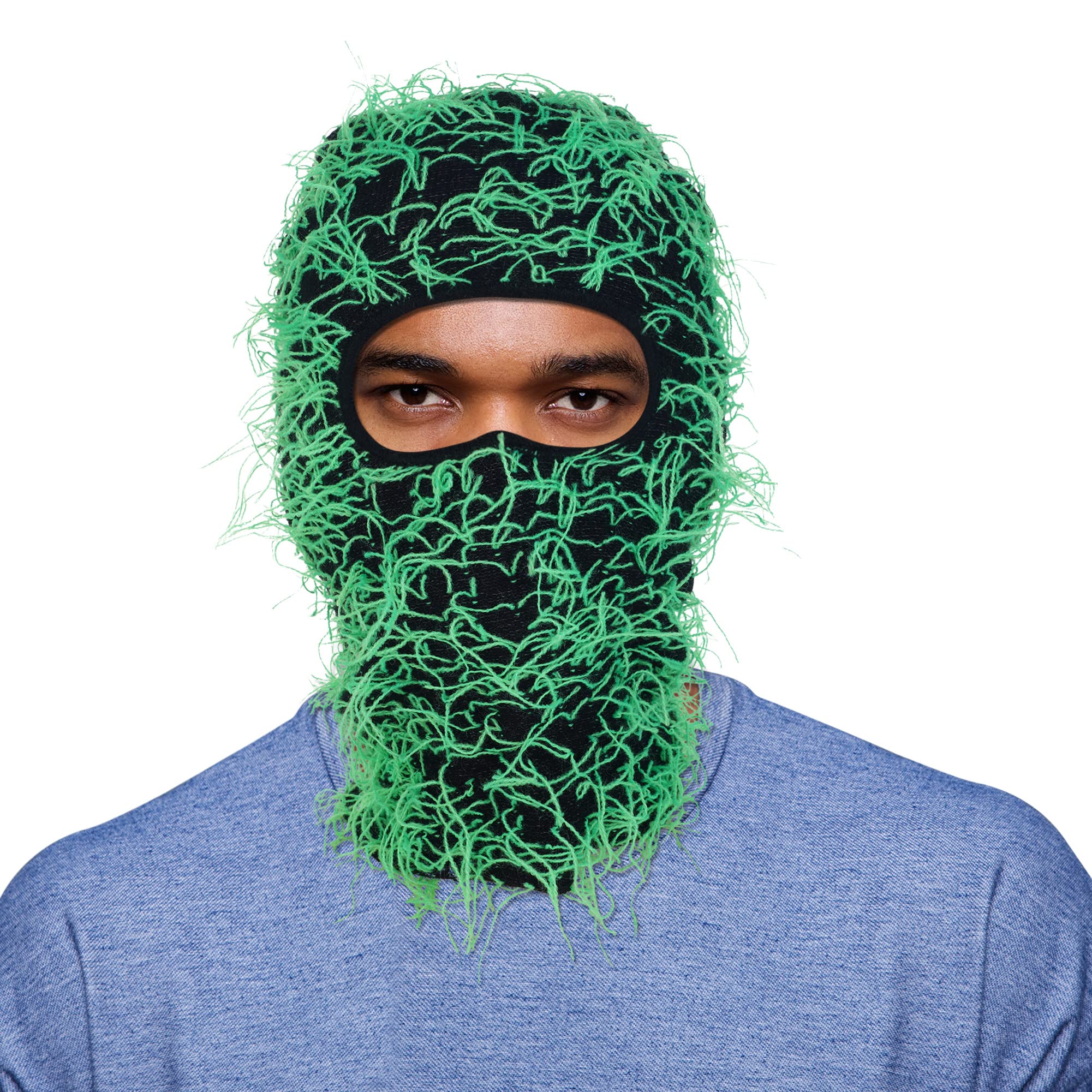 Distressed Knitted Balaclava Ski Mask for Men & Women - Windproof Full Face Cover for Cold Weather | Winter Sports, Snowboarding, Motorcycling & Outdoor Activities