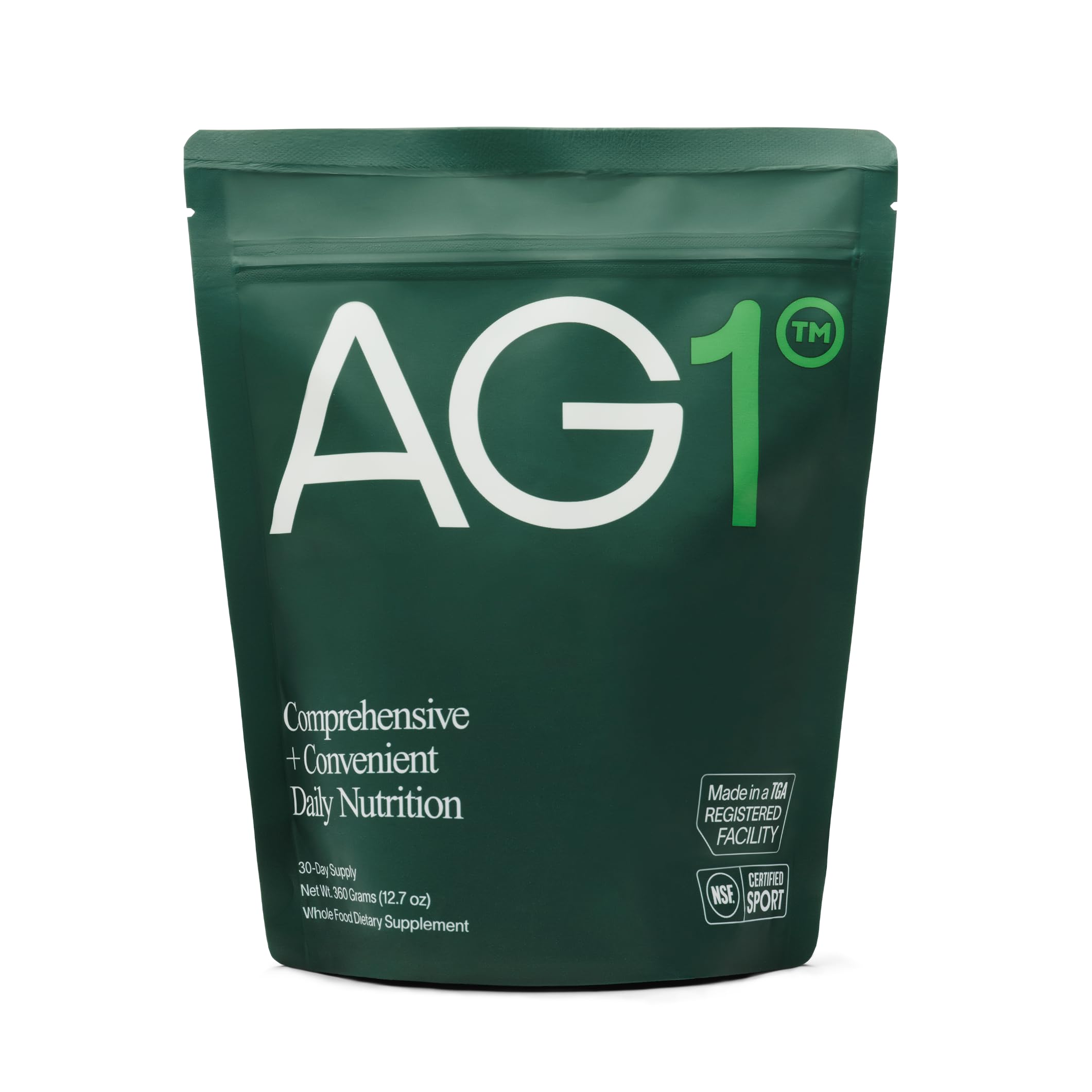 AG1 Greens Powder Supplement - Boost Gut Health with Multivitamins, Probiotics | Gluten Free, Vegan & Keto Friendly | 75 Essential Vitamins (Athletic Greens) - Refill Pouch | Perfect for Daily Wellness, Post-Workout Recovery & Immune Support